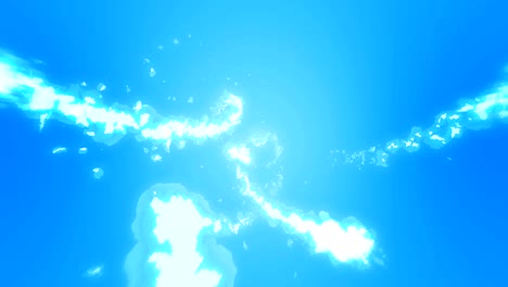 animación de nubes de vapor, animación de humo blanco de dibujos animados, fondo de bucle de niebla,