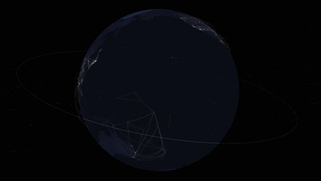 la cautivadora animación del globo nocturno