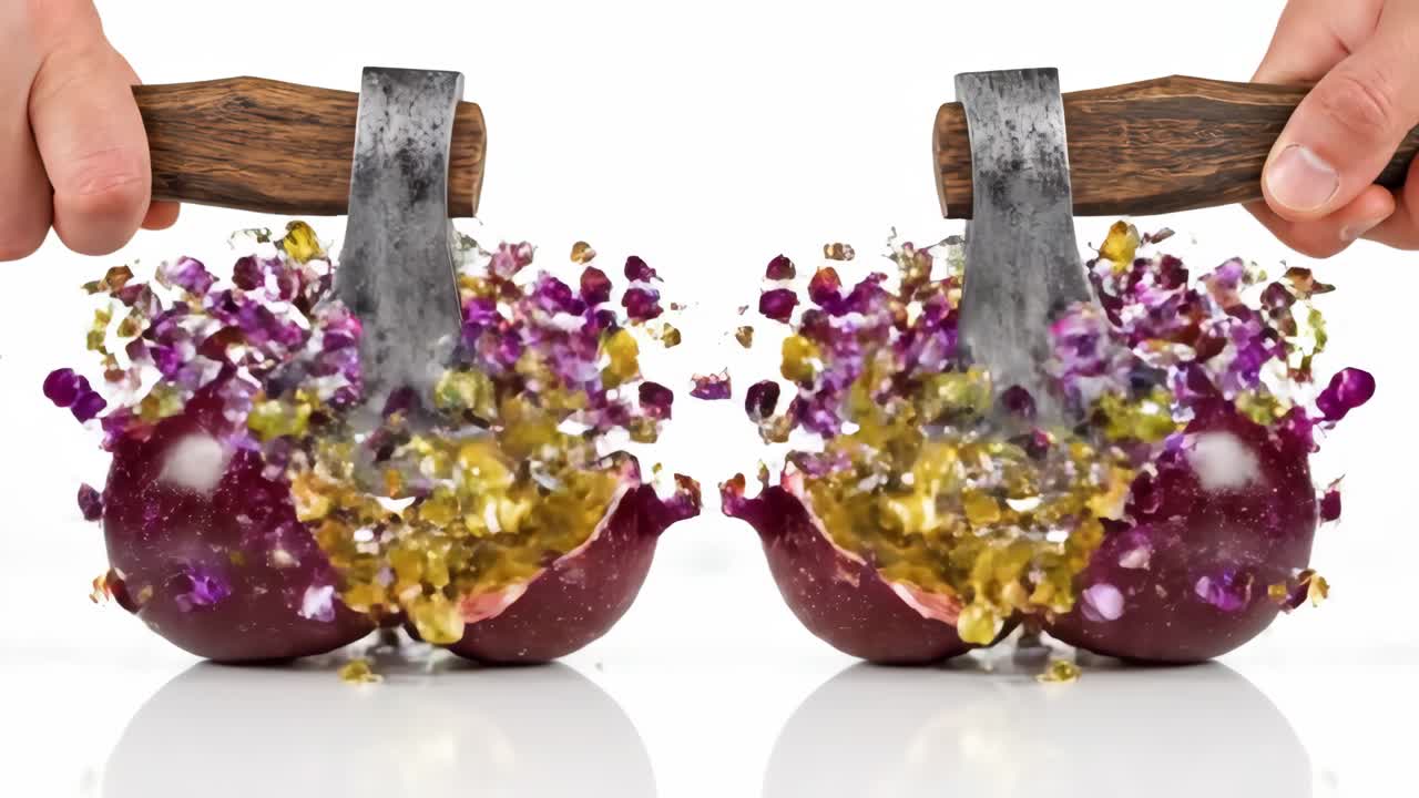 Passion Fruit Splitting with an Axe
