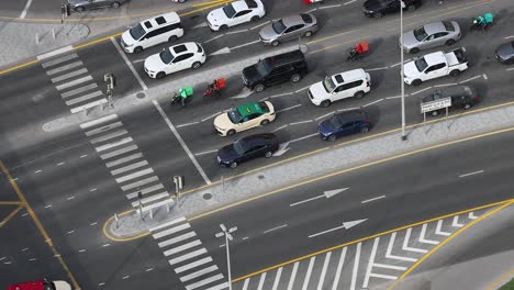 vehicles at a busy dubai intersection