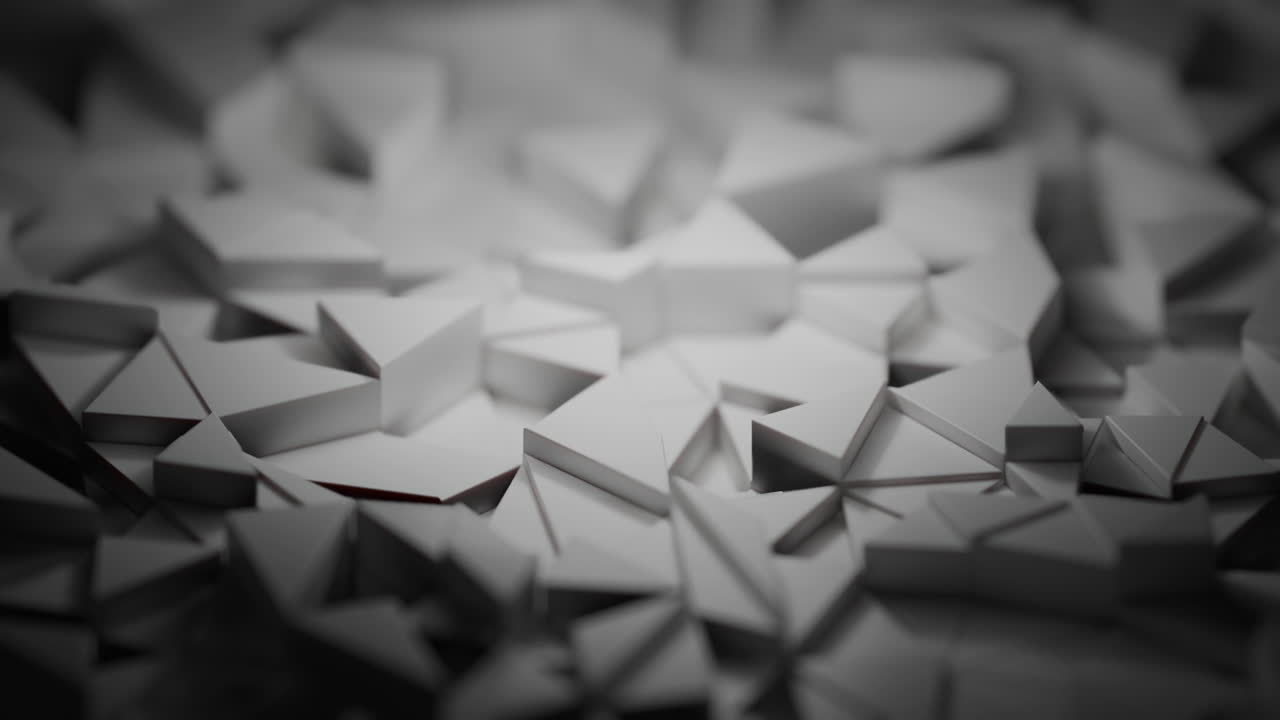 Abstract Geometric 3D Rendered Triangular Polygons Background