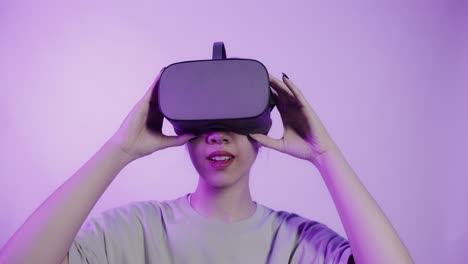 woman experiencing virtual reality