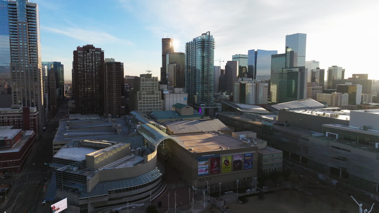 Golden tones washing over Denver early