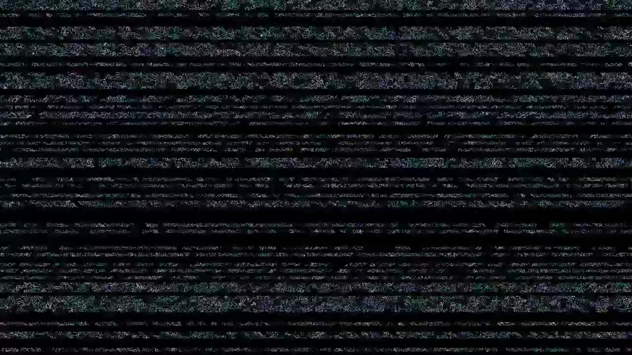 Analog Television Static Noise and Signal Interference