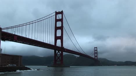 view of the golden gate bridge stretching from san francisco across the bay to the marin headlands