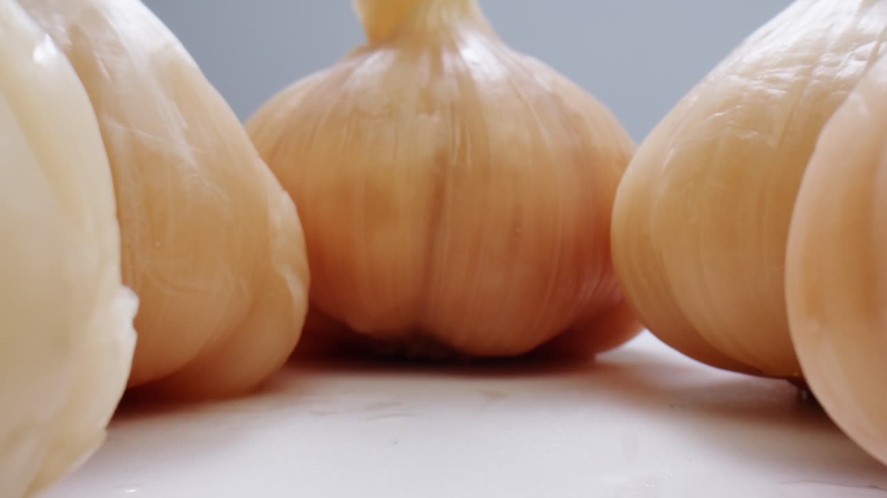 전체 발효 된 마늘, 발효 된 매운 채소, 고품질 4k 영상
