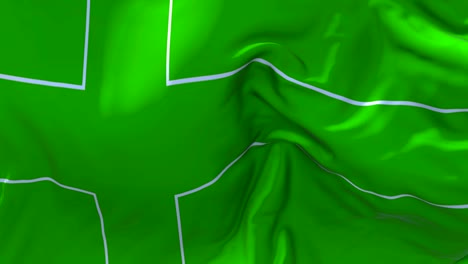 ladonia flag waving in wind slow motion animation . 4k realistic fabric texture flag smooth blowing on a windy day continuous seamless loop background.