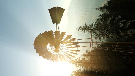 typical old windmill turbine