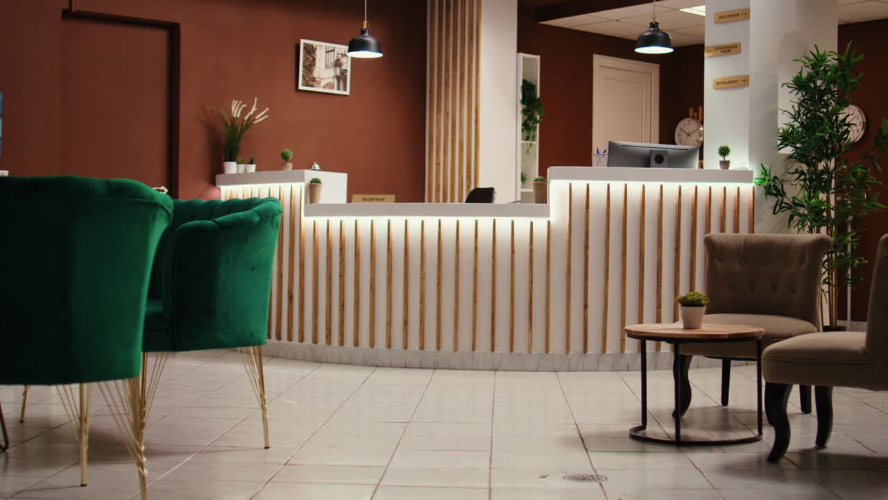 Mobili di lusso in un elegante salotto d'albergo