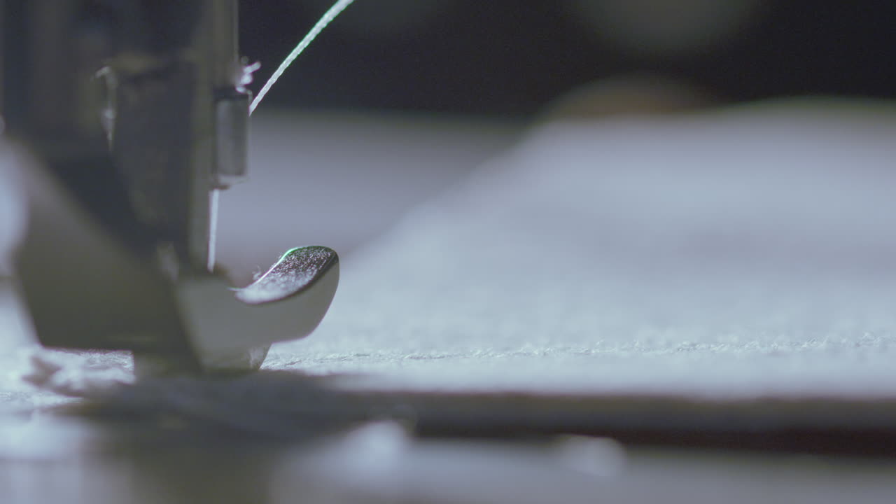 Sewing machine close-up