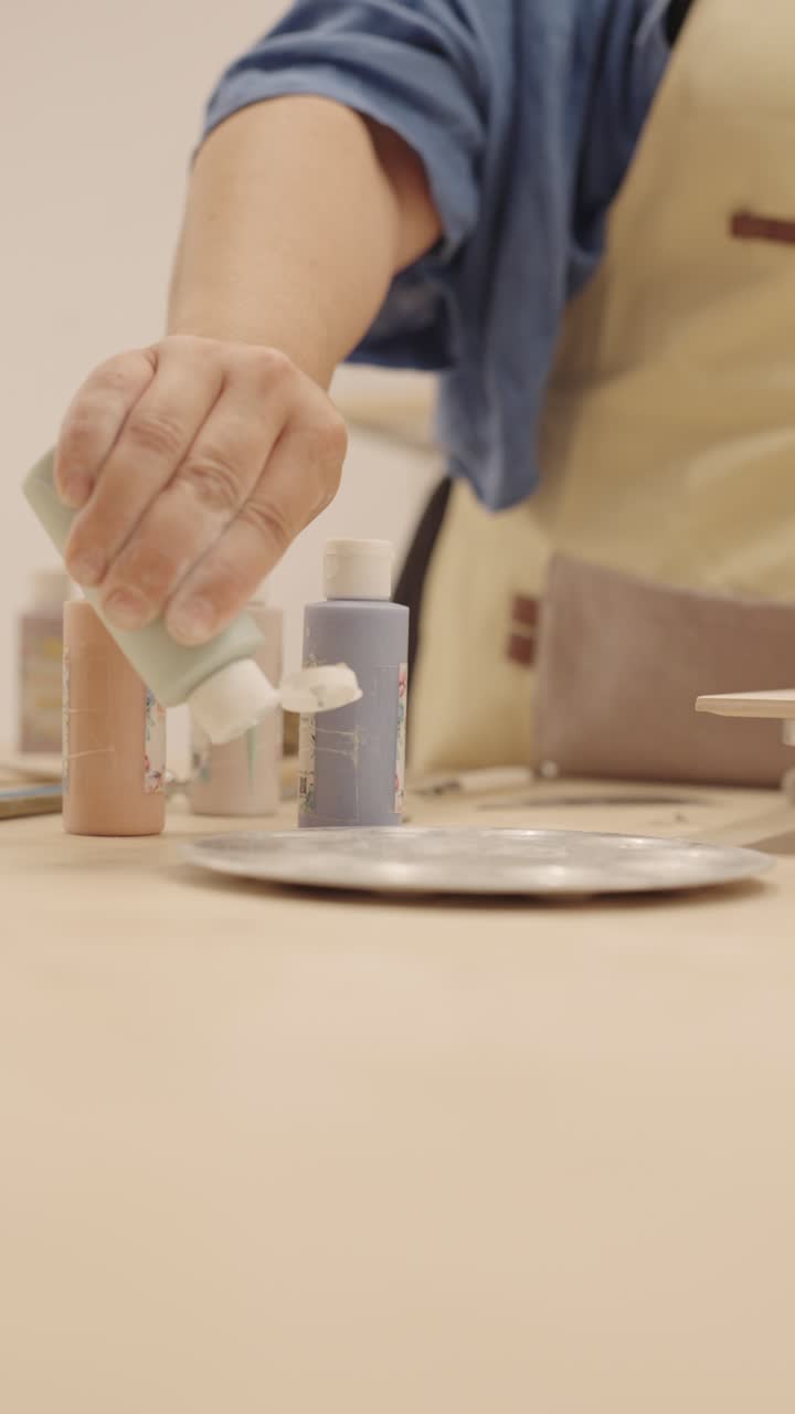 Crafting with paint bottles