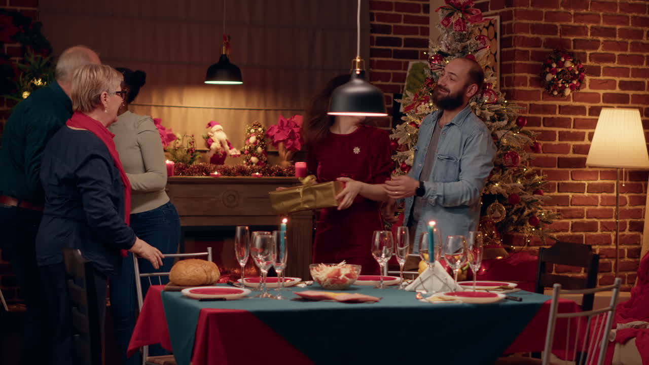 Festive Christmas Family Dinner