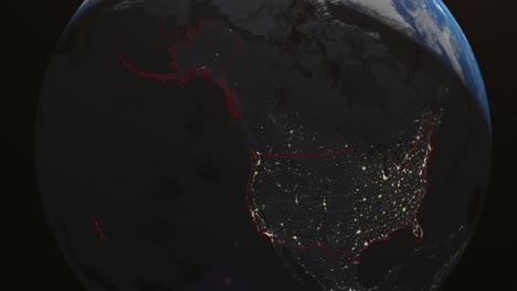 la tierra de wyoming noche