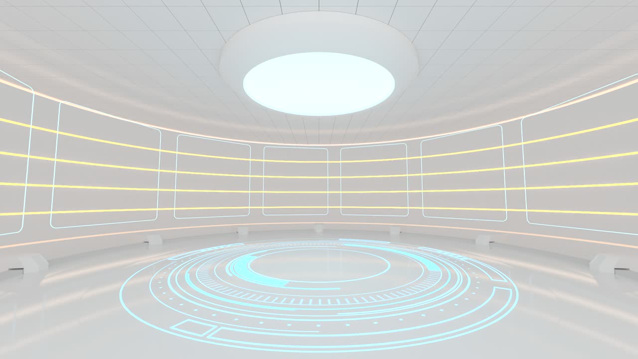 크리에이티브 라운드, 빈 프레젠테이션, 3d 렌더링