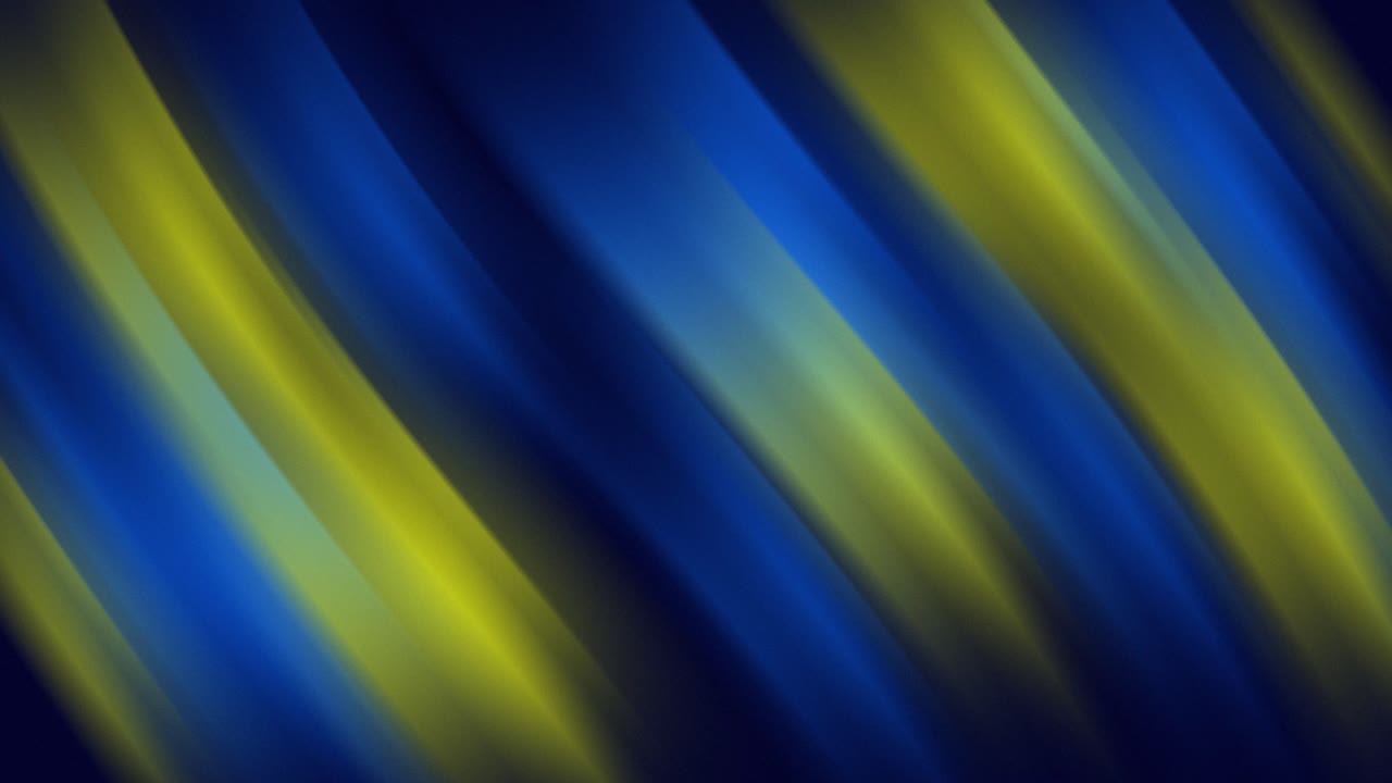 Gradient background multicolour transitional wave 3D animation moving smooth flowing pattern color yellow blue