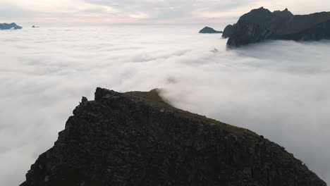 panorama of segla mountain, senja, norway