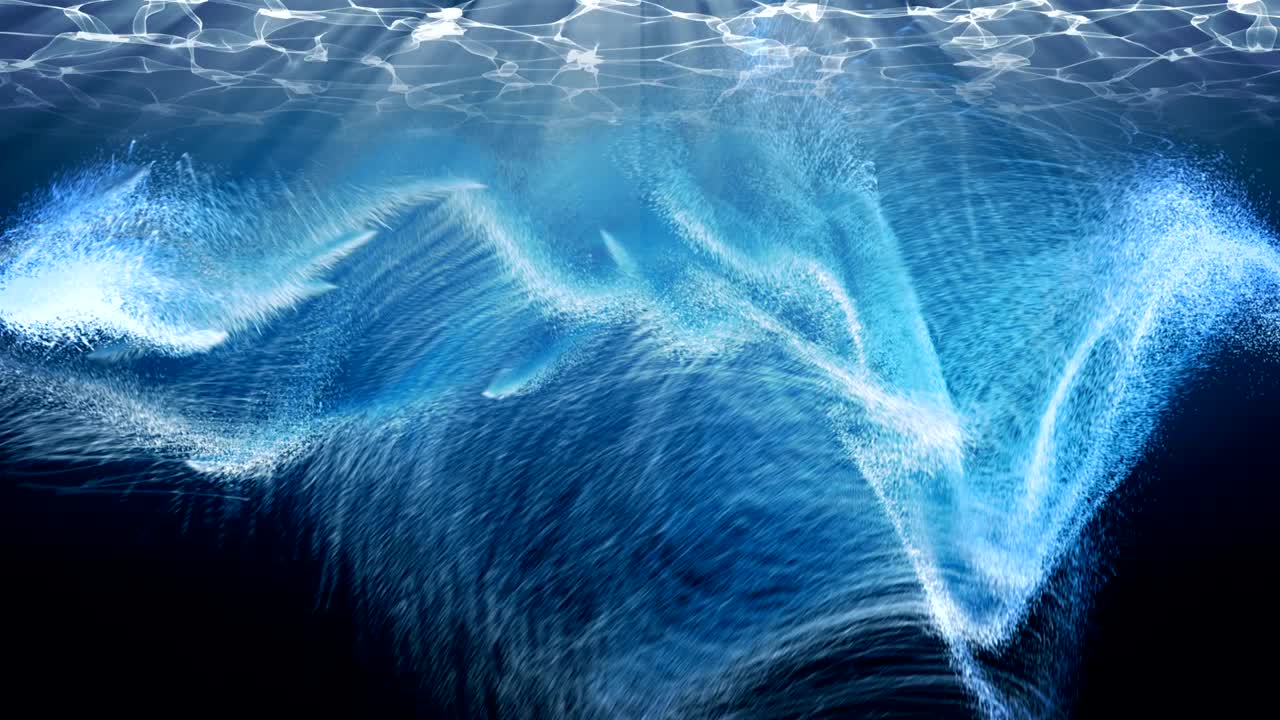 4k에서 아름다운 입자, 원활한 루프