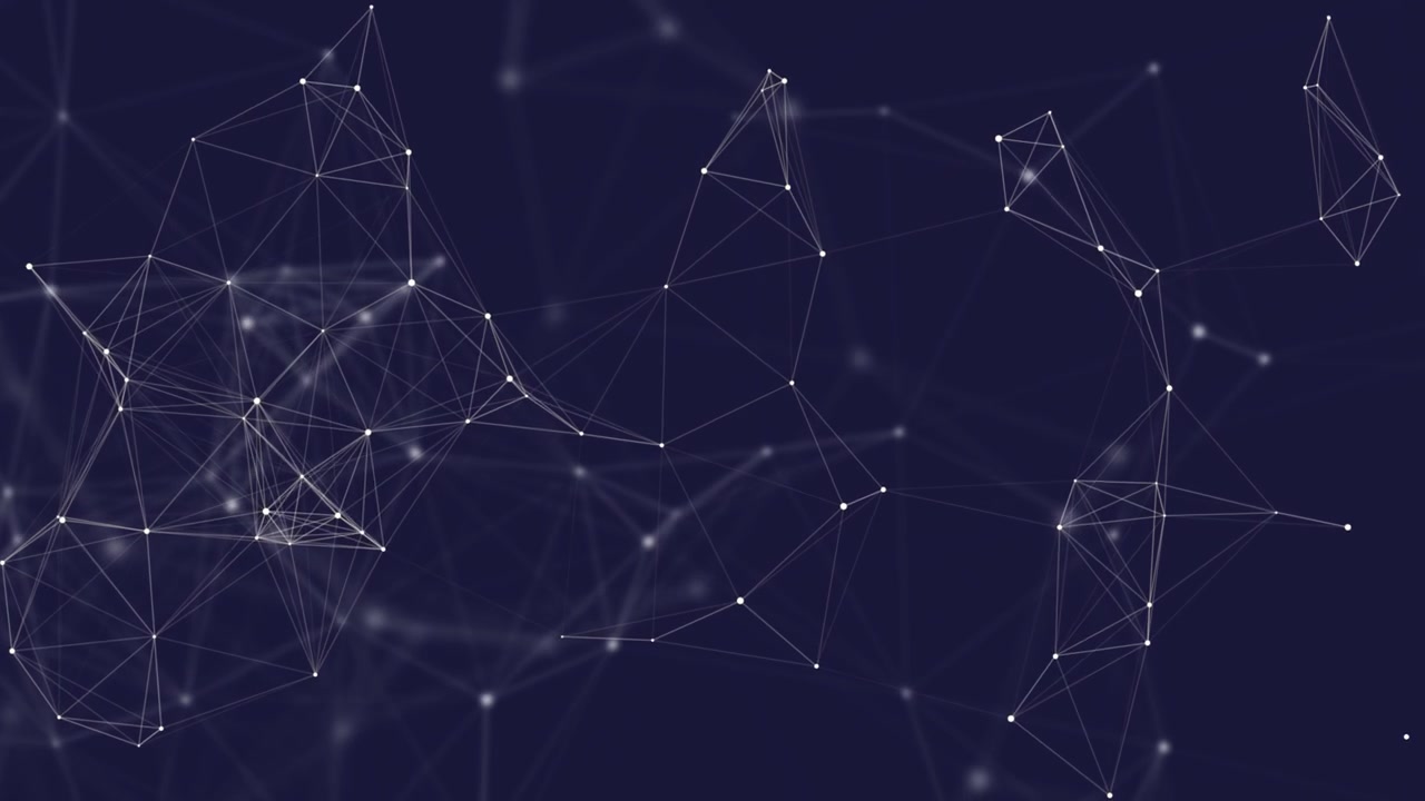 Abstract Digital Technology Network Background with Connected Dots and Lines