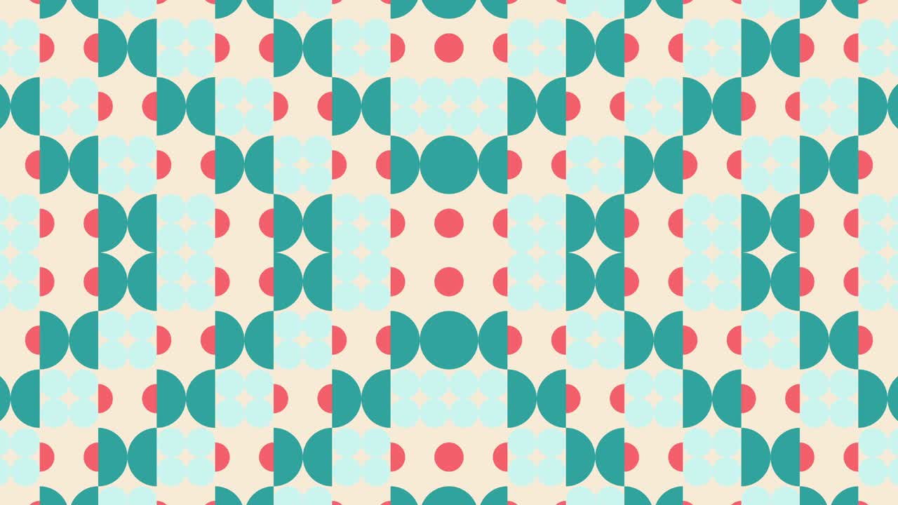 Abstract pattern with multicolor geometric shapes. Motion graphic background in a flat design with geometric elements