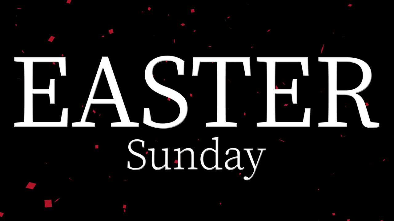 Domenica di Pasqua evento animazione testo motion graphics