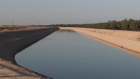 friant kern canal with water in california