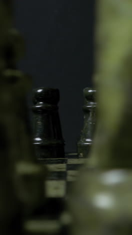 chess pieces closeup