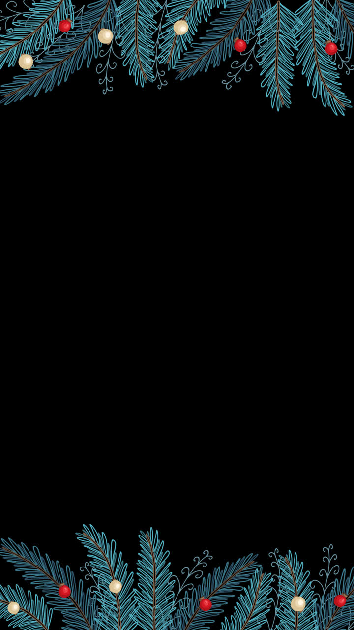 borde de abeto de navidad con adornos