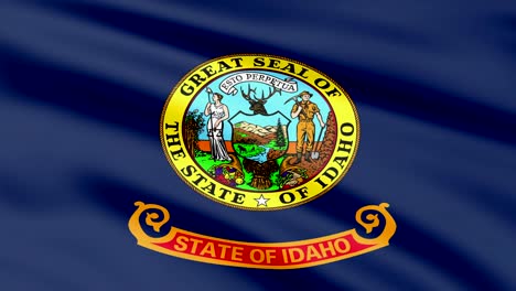 large looping animated flag of idaho