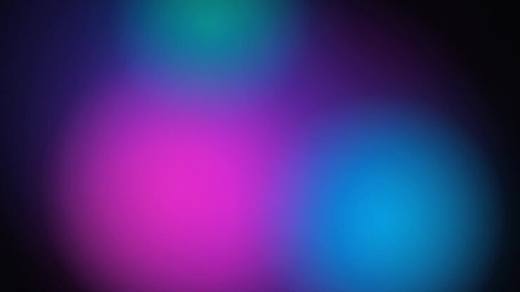 Abstract Background with Soft Glowing Blue and Pink Light Orbs