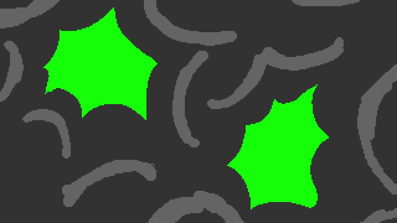 Green screen video transition with smoke.
