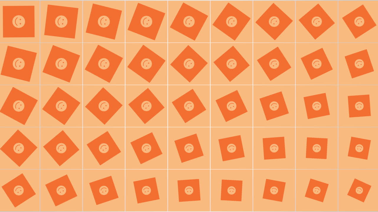 Motion Smile icon on simple network background 2