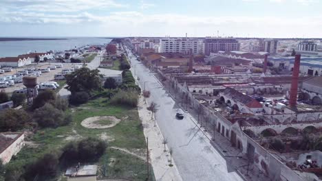 vista aerea de la antigua e historica fabrica de conservas ramirez