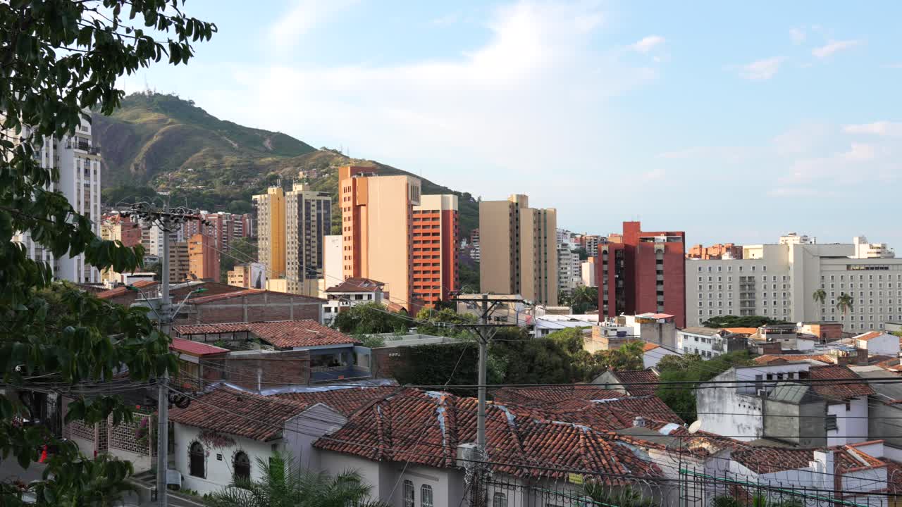 Colombia Santiago de Cali city skyline viewpoint Latin South America