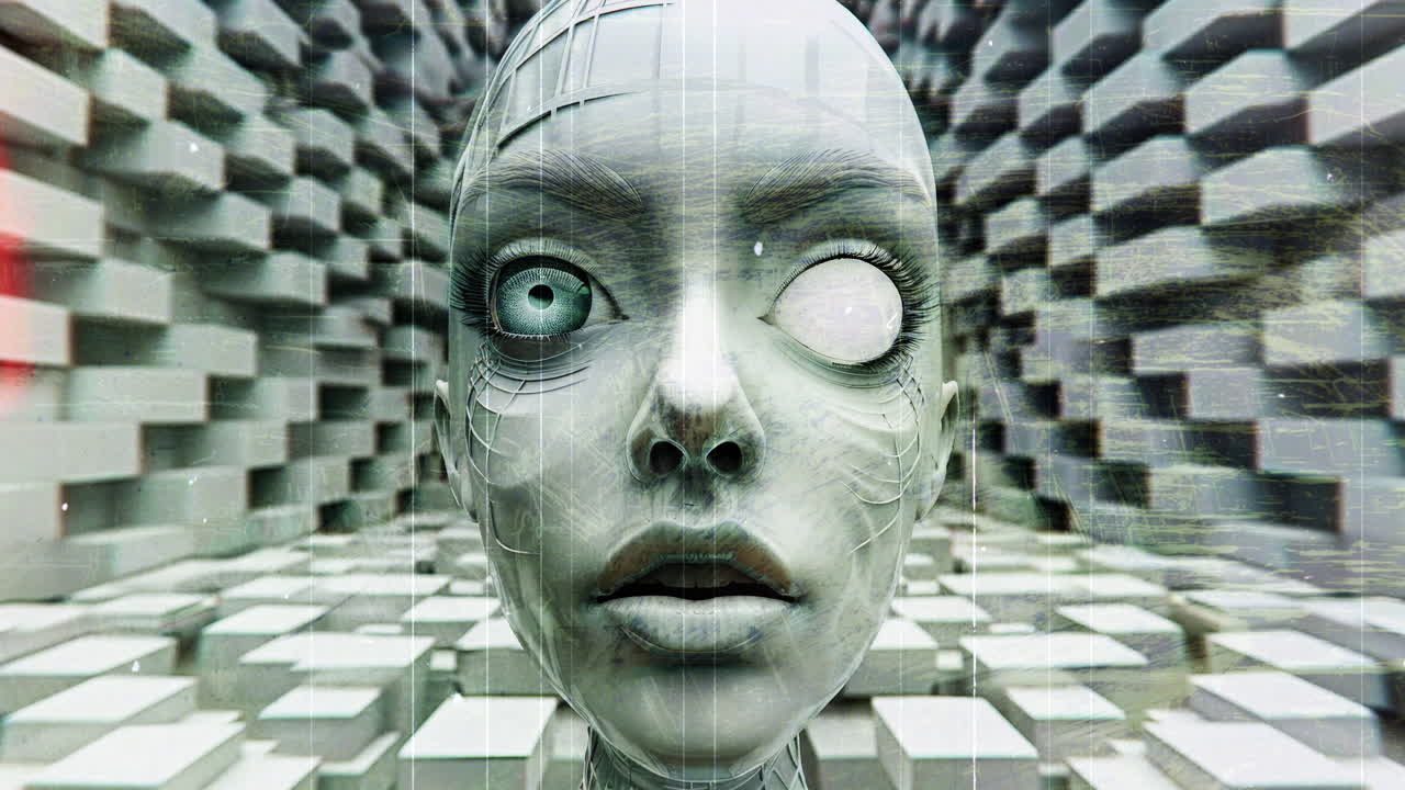 tecnología femenina con auriculares vr en hecho con ai