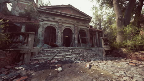 abandoned house ruins