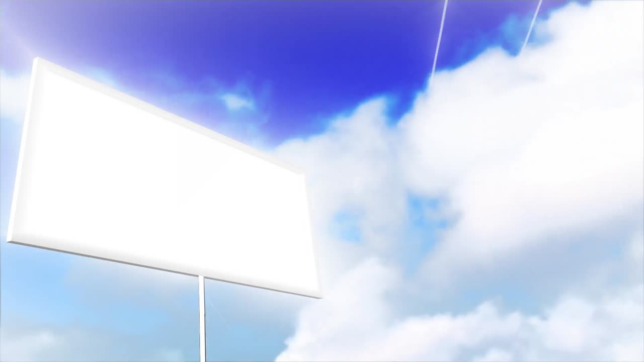 빈 표지판의 애니메이션