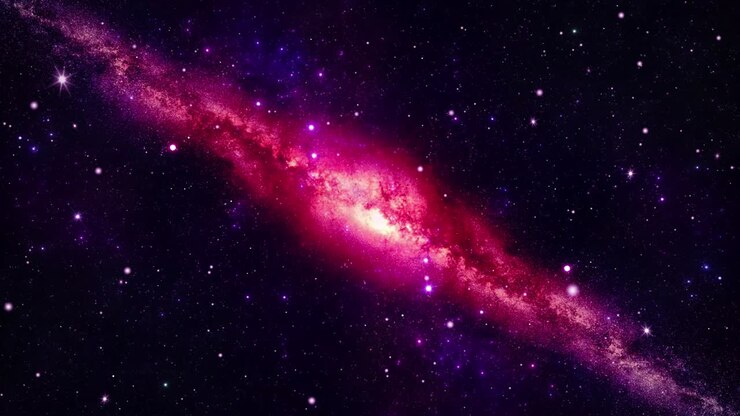 4k 3D Milky Way Galaxy Universe galaxy time lapse, night sky stars Loop background.