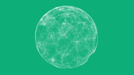 animation of contour lines over global network on green background