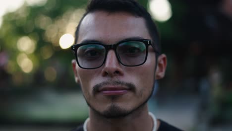 man with glasses
