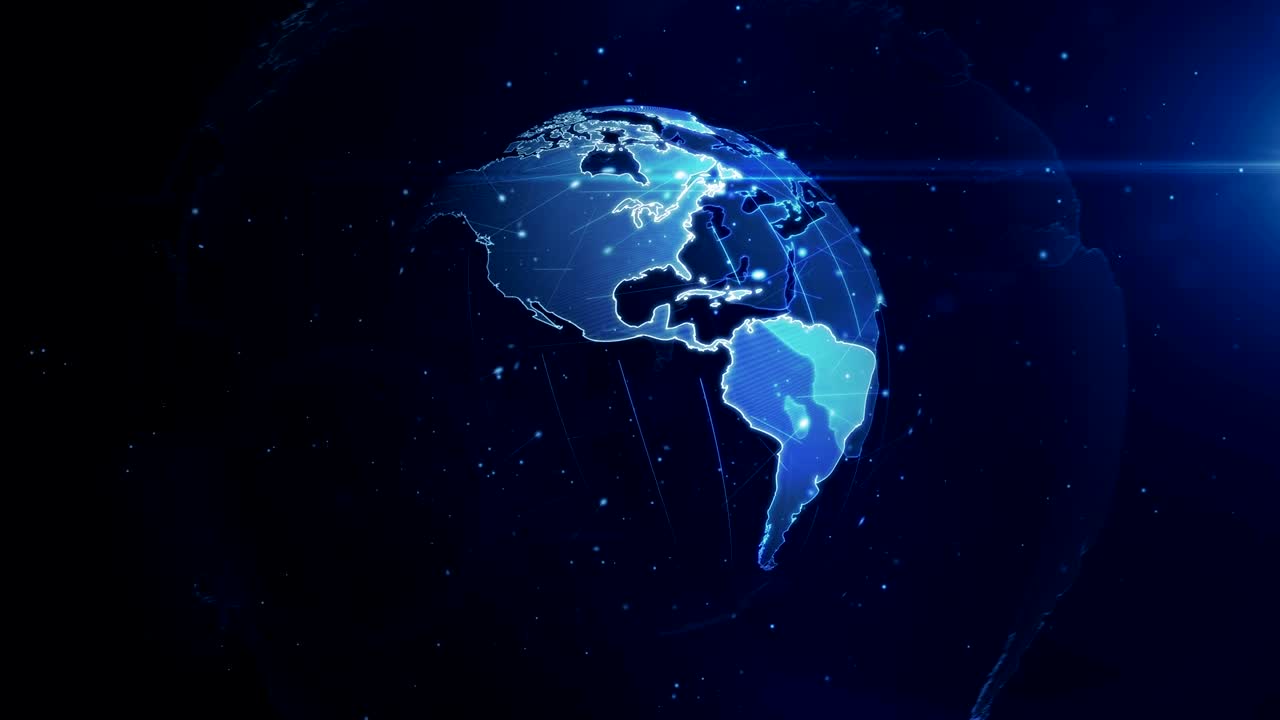 bucle de globo digital y fondo sin costuras