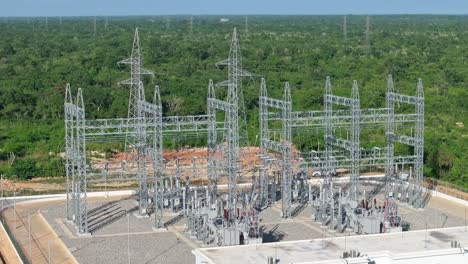 photovoltaic park with solar panels in cumayasa, la romana, dominican republic