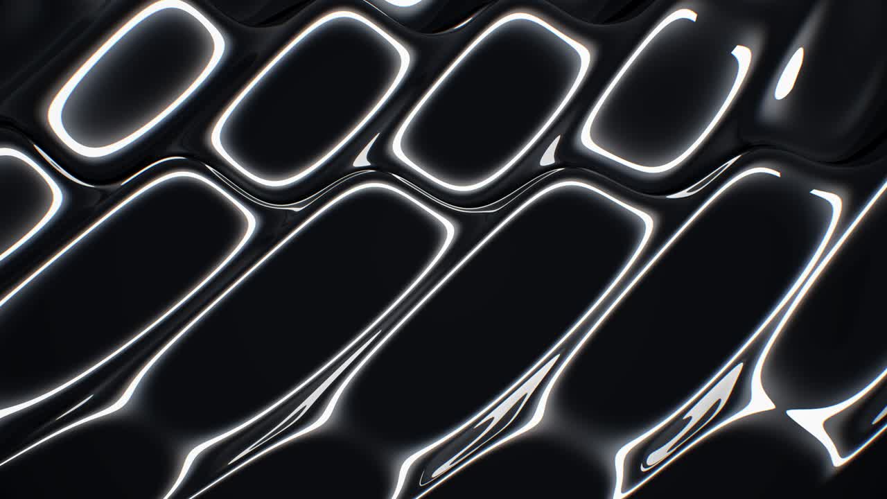 Abstract background luxury cloth or liquid wave. Mockup black background, oil or cloth  material  elegant wallpaper design. Seamless loop animation