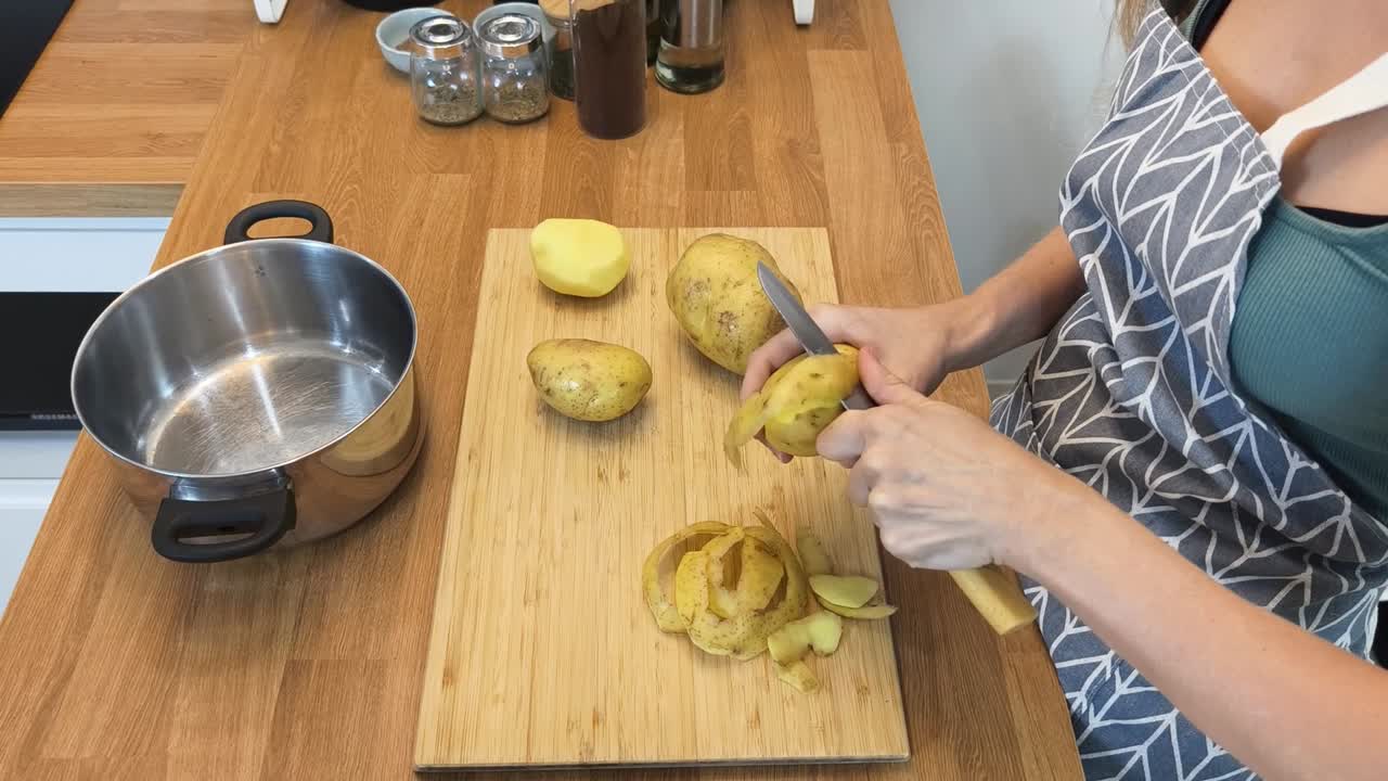 descascar las patatas