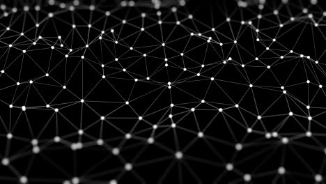 Abstract structure background or connected network. 3D rendered looping animation.