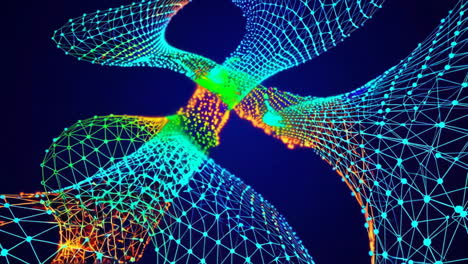 abstract colorful network design