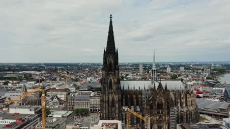 cologne cathedral aerial view