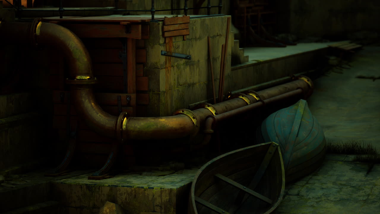 старая рыболовная гавань в старом небольшом городе рано утром