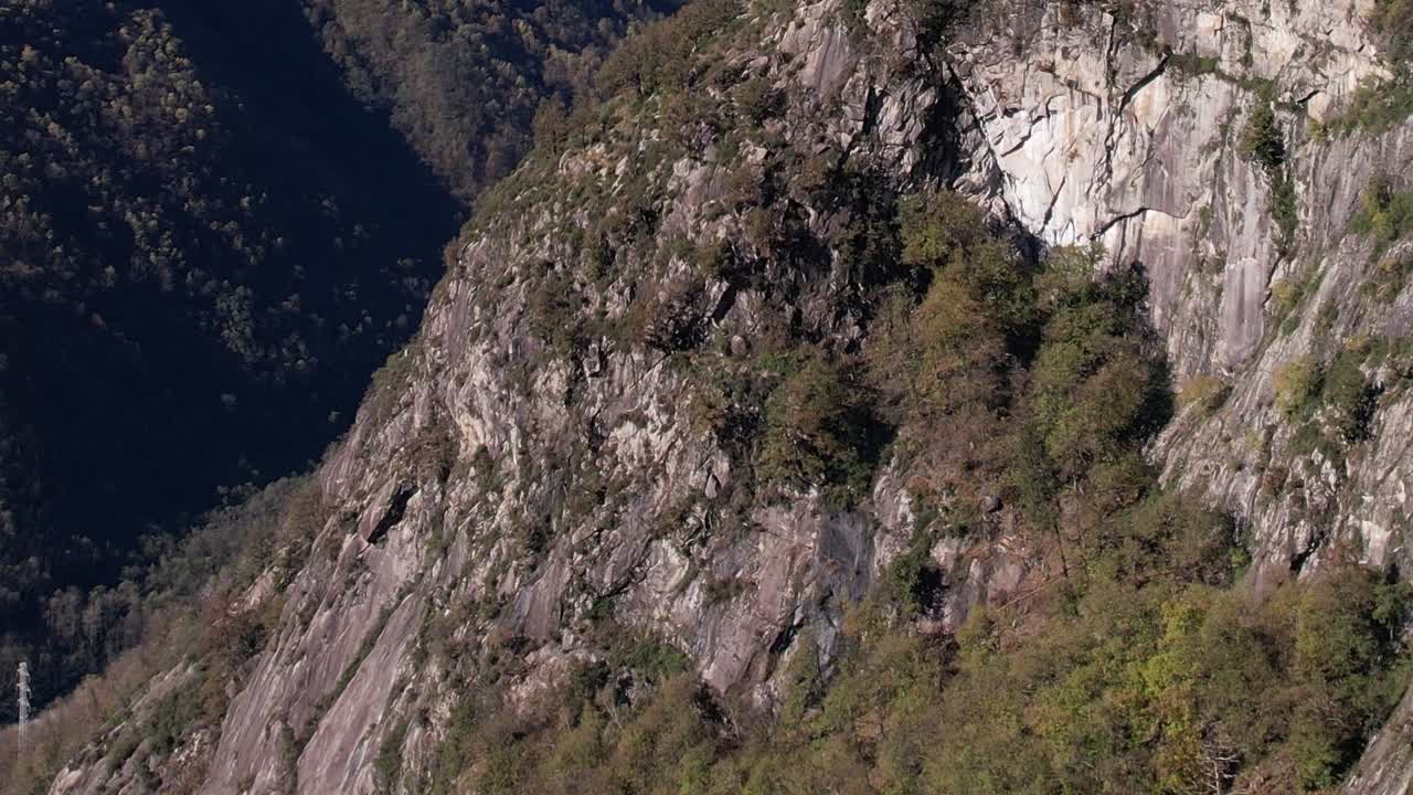 Stunning aerial view of Italy's rugged Alps
