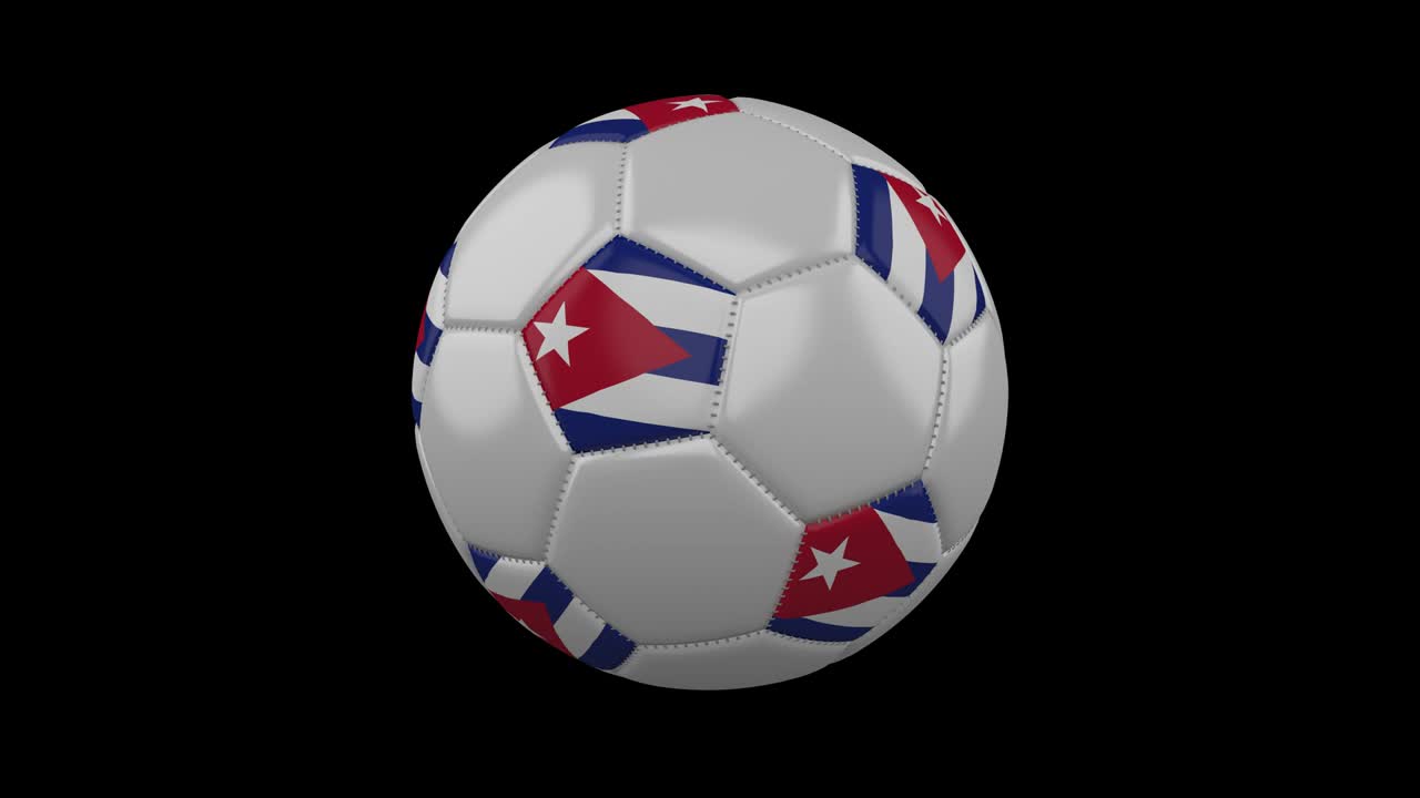쿠바 발과 함께 축구 공, 알파와 함께 4k, 루프