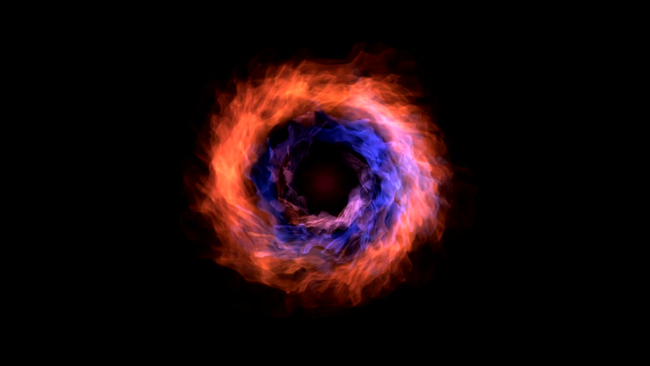 explosión de fuego de energía galáctica 4k